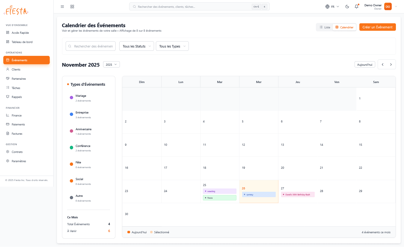 Fiesta Dashboard Preview 2